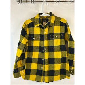 Oshkosh plaid shirt boys size‎ 5 yellow black